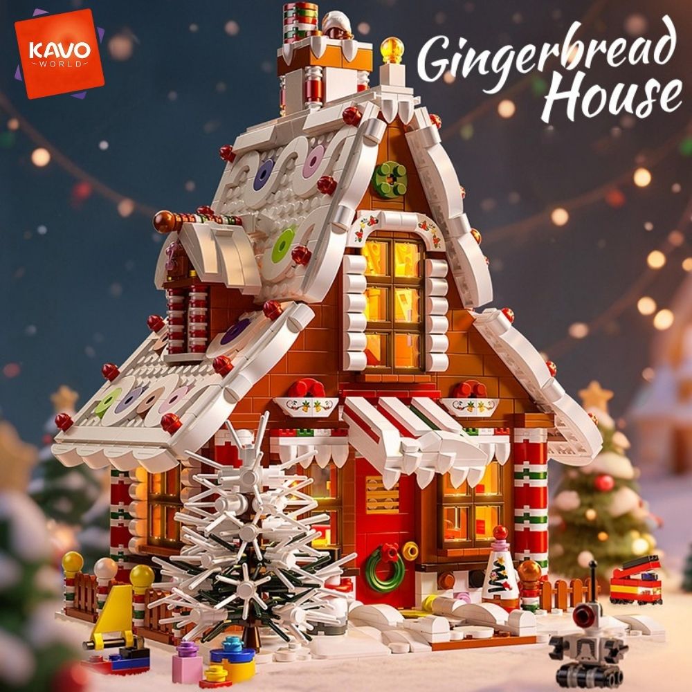 Interior Design Lego - مجموعة مكعبات بناء منزل خبز الزنجبيل