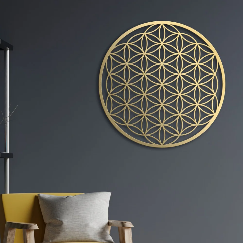 Interior Design Modern - لوحة فنية جدارية معدنية على شكل