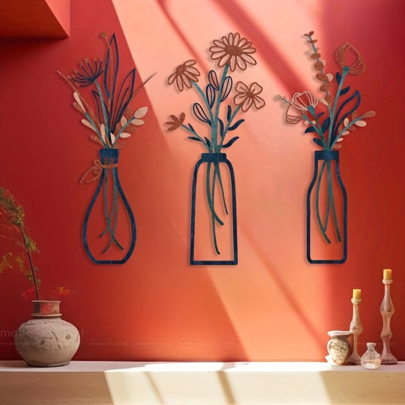 3 منحوتات جدارية كبيرة بتصميم  - مراجعة Interior Design Home Decor وسعره