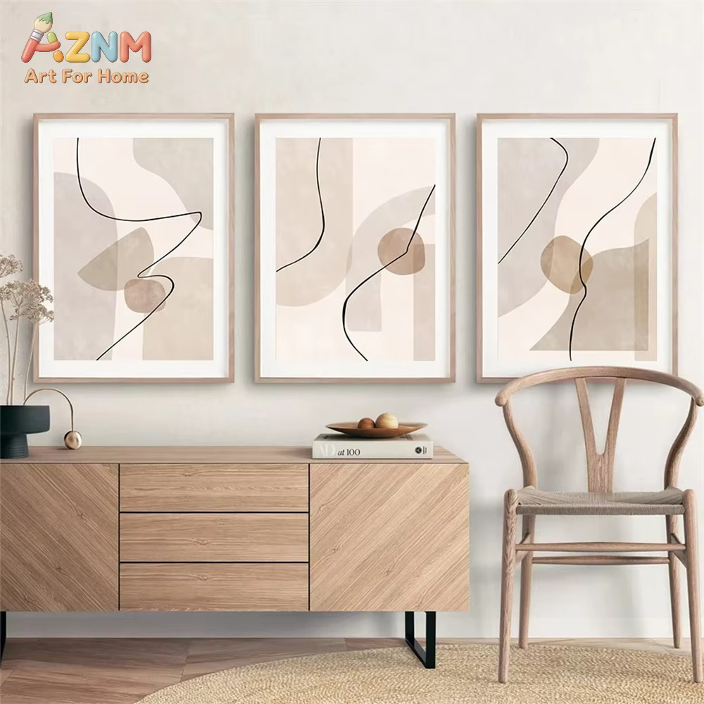 لوحة فنية جدارية بخطوط هندسية  - مراجعة Interior Design Home Decor وسعره