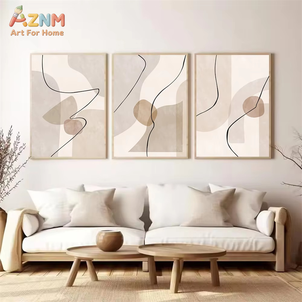 لوحة فنية جدارية بخطوط هندسية  - مراجعة Interior Design Home Decor وسعره
