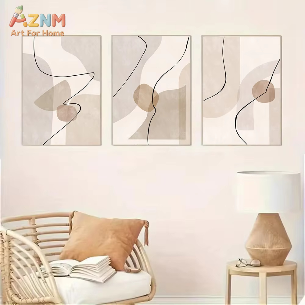 لوحة فنية جدارية بخطوط هندسية  - مراجعة Interior Design Home Decor وسعره