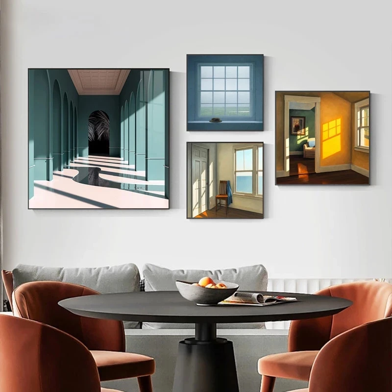 الشمال نافذة خارج المشهد قماش  - مراجعة Interior Design Home Decor وسعره