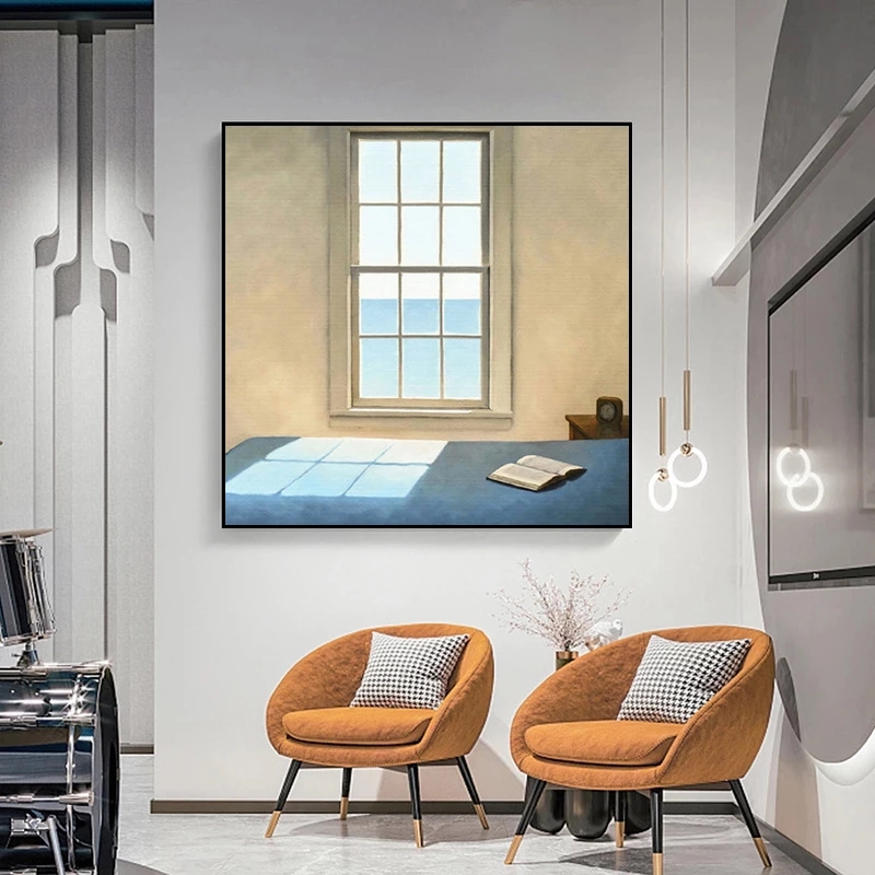 الشمال نافذة خارج المشهد قماش  - مراجعة Interior Design Home Decor وسعره
