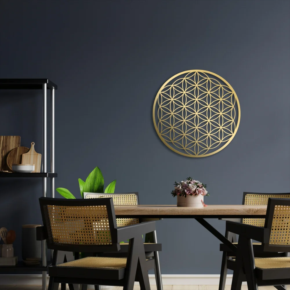 لوحة فنية جدارية معدنية على شك - مراجعة Interior Design Modern وسعره